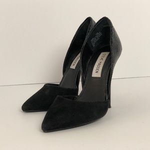 Steve Madden black pointy heels